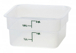 Skaidrus polipropileninis konteineris maistui CamSquare, Cambro, 1,9L, Permatomas, 185x185x(H)100mm