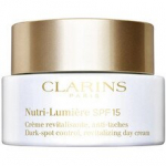 Dieninis kremas Clarins Nutri-Lumi&egrave;re SPF15 skaistinantis, revitalizuojantis, nuo tamsių dėmių