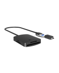 Raidsonic 4-in-1 kortelių skaitytuvas IB-CR302-CU3, USB 3.2 Gen 1, iki 5 Gbps, LED indikatorius, palaiko SD, microSD
