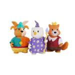 Figūrėlės Lil Woodzeez Royal Friends, 3 vnt.