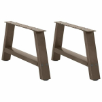 Kavos staliuko kojelės, A formos, 2 vnt., 70x(30-31) cm, plienas, Natūrali