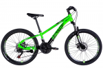Vaiki&scaron;kas dviratis Mercury Aluminium 24", 130&ndash;160 cm, 21 pavara, Žalia