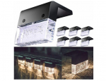 LED saulės pakraunamų lempų 8 vnt. rinkinys su prieblandos jutikliu, limited edition