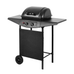Gregman Roast 90 Dujinis Grilis - 2 Degikliai, 5 kW Galia, 46x34 cm Kepimo Pavir&scaron;ius, juodas