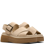 CLARKS Basutės moterims, Smėlio, Evamar sandals