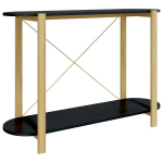 Konsolinis staliukas，konsolinis stalas, juodas, 110x38x75cm, apdirbta mediena CFE35120