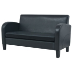 Dvivietė sofa，Poilsio sofa, dirbtinė oda, juoda CFE95391