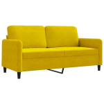 Dvivietė sofa，Poilsio sofa, geltonos spalvos, 140cm, aksomas CFE11430