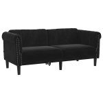 Dvivietė sofa，Poilsio sofa, juodos spalvos, aksomas CFE83385