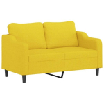 Dvivietė sofa，Poilsio sofa, &scaron;viesiai geltonos spalvos, 140cm, audinys CFE26078