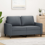 Dvivietė sofa，Poilsio sofa, tamsiai pilkos spalvos, 120cm, aksomas CFE49107