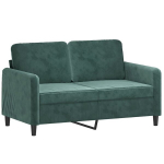 Dvivietė sofa，Poilsio sofa, tamsiai žalios spalvos, 120cm, aksomas CFE74086