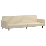 Dvivietė sofa-lova，Poilsio sofa, kreminės spalvos, aksomas CFE14900