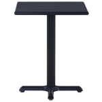 Sodo stalas，Lauko stalas, juodos spalvos, 60x60x75cm CFE333739