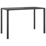 Sodo valgomojo stalas，Lauko stalas, antracito, 110x54x70cm, plienas CFE956963