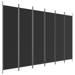 Kambario Pertvara，kambario daliklis, 6 dalių, juodos spalvos, 300x200cm, audinys CFE749101