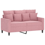 Dvivietė sofa，Poilsio sofa, rožinės spalvos, 120cm, aksomas CFE10677