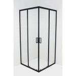 City ESPOO 80x100 Stačiakampė du&scaron;o kabina, juodas rėmas, 190 cm auk&scaron;tis