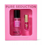 Victoria's Secret rinkinys: Pure Seduction mini kūno dulksna ir maitinantis lūpų aliejus, 75 ml