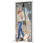 Joy2see magnetinis tinklelis nuo uodų durims 100&times;215 cm, juodas