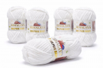 Himalaya Dolphin Baby siūlai, 5vnt po 100g, pliu&scaron;as-poliesteris, mezgimui