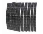 Pusiau lanksčios monokristalinės saulės panelės 600 W (6x100W)