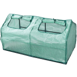 Kompakti ir talpi mini &scaron;iltnamė lauko erdvėms ir terasoms 120&times;60&times;60 cm patvari PVC plėvelė 2 vėdinimo langai BESK