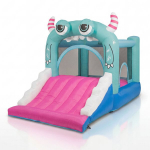 Pripučiamas vaiki&scaron;kas batutas su čiuožykla KiNDi DPZ004 spalvotas, Multicolor