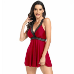 Moteri&scaron;kas tankini su formuojančiu efektu Saitdress, raudonas, XL