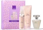 Avon Rare Pearls kvepalų dovanų rinkinys moterims: 50 ml kvepalai + 125 ml kūno losjonas + 100 ml kūno pur&scaron;kiklis, 3 produktai