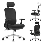 Masažinė biuro kėdė Mark Adler LeadPro 6.0 Black &ndash; su pakoju, ergonominė