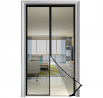 Lotus magnetinis tinklelis nuo uodų balkono durims 85&times;220 cm, juodas