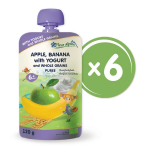 &bdquo;Obuolių ir bananų su jogurtu" ekologi&scaron;ka tyrelė FLEUR ALPINE, nuo 6 mėn., 120 g x 6 vnt