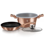 Berlinger Haus Rose Gold Collection puodo ir keptuvės rinkinys, 4 dalių