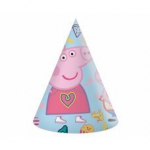Vakarėlio kepuraitės Peppa Pig, 6 vnt