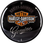 SIENINIS LAIKRODIS &raquo;Harley-Davidson - Genuine&laquo;, Nostalgic-Art