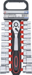 Kontaktligzdu komplekts | 12,5 mm (1/2 ") piedziņa | 8-32 mm | 19 gab. BGS Technic-15110, Unique