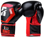 Bokso pir&scaron;tinės Ring Sport Battle, 16 oz, juodos/raudonos