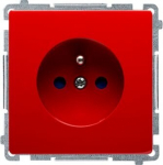 Simon Basic vieno lizdo modulis, 16a 250v, raudonas