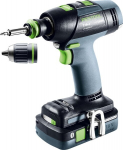 Akumuliatorinis gręžtuvas-suktuvas Festool T 18+3 HPC 4,0 I-Plus 576446