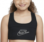 Sportinė liemenėlė mergaitėms Nike G Nk Df Swsh Bra Futura DD7960 010, juoda
