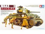 Tamiya - U.S. Medium Tank M4A3 Sherman 75mm Gun, 1/35, 35250
