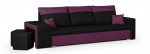 Sofa Bellezza Dakota, violetinė/juoda