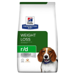 Hills Prescription Diet r/d vir&scaron;svorio turintiems suaugusiems &scaron;unims su vi&scaron;tiena, 10 kg