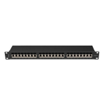 Patch Panel LANBERG PPSA-1024-B 24 Prievadai 1U CAT.6A FTP Juodas