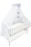 Vaiki&scaron;kos lovytės baldakimas MyBaby, pilka 145x500