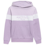 Džemperis mergaitėms 4F Jr HJL22JBLD00251S, violetinis