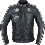 Vyri&scaron;ka odinė striukė W-TEC Makso - Black with Patches 6XL