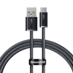 USB kabelis USB-C 100W 1m, pilkas
