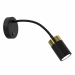 Lankstus sieninis &scaron;viestuvas JOKER BLACK/GOLD 1xGU10